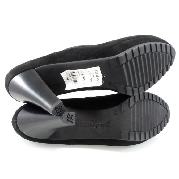 NIB$295 Paul Green Karina Suede Dress Ankle Booties Platform Heels 7.5, US 10 - Picture 8 of 10